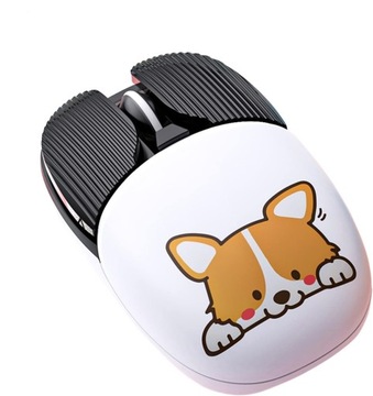 CICHA MYSZ BEZPRZEWODOWA PIESEK CORGI 3 WZORY
