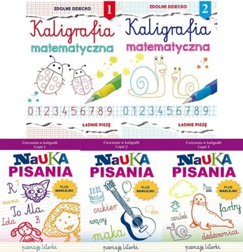 Nauka pisania i kaligrafia matematyczna - ZESTAW