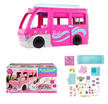 BARBIE KAMPER MARZEŃ AUTO NA DREAM CAMPER PREZENT DLA DZIEWCZYNKI DZIECKA