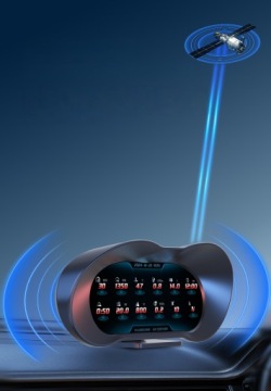 АВТОМОБИЛЬНЫЙ HUD HEAD-UP ДИСПЛЕЙ P5 OBD+GPS SMART METER, ПОДХОДИТ ДЛЯ БОЛЬШИНСТВА АВТОМОБИЛЕЙ