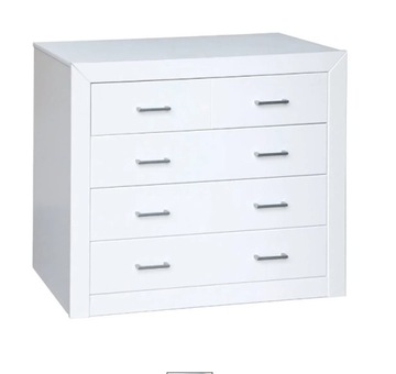 Komoda DOGAR IMPORT Kynus Lacado, 80cm x 95cm x 40cm , biała