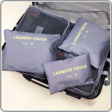 НАБОР ИЗ 6 ПУТЕШЕСТВЕННЫХ ОРГАНАЙЗЕРОВ ДЛЯ ЧЕМОДАНА ДЛЯ ОДЕЖДЫ, ОБУВИ, БЕЛЬЯ