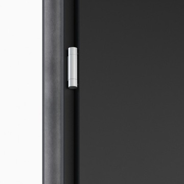 ДВЕРЬ ПРАВАЯ 55ММ НАРУЖНАЯ АНТРАЦИТОВАЯ ТЕМНАЯ 90 СМ