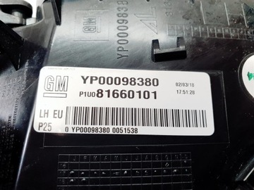 OPEL GRANDLAND X 17R+ LEVÝ SVĚTLO ZADNÍ LED ORIG EU