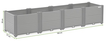 Ящик для выращивания овощей Балкон Кровати 164x41x31см XL