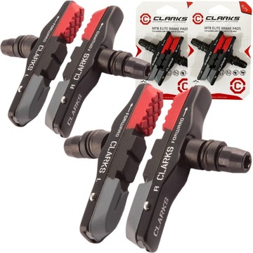 Rowerowe KLOCKI V-BRAKE do Shimano / Tektro / Promax CLARKS ELITE WYMIENNE