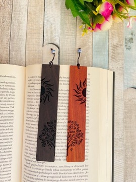 Деревянная закладка Набор из 2 штук в подарок.