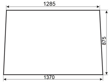 Szyba przednia Zetor 6340, 7211