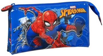 Piórnik 3 Przegrody Spiderman Saszetka