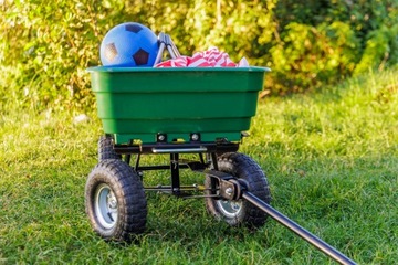 WÓZEK OGRODOWY PRZYCZEPKA TACZKA WYWROTKA 75l