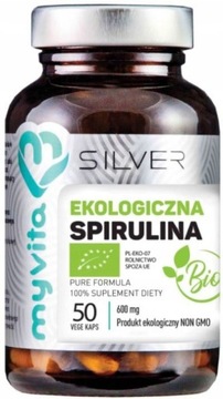Myvita Silver Spirulina BIO 50 kapsułek