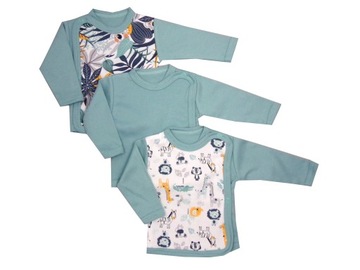 KOSZULKA niemowlęca 3-PAK kaftanik 62