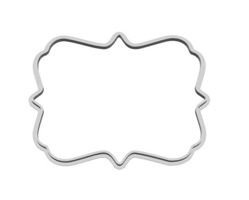 Foremka Wykrawacz Etykieta Plakietka Ramka tort
