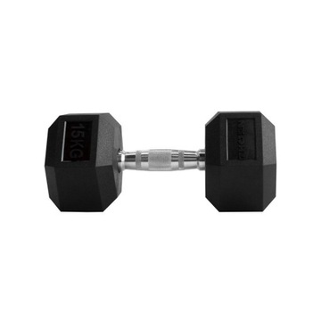 Hantel powlekany / gumowany stały THORN FIT 15 kg