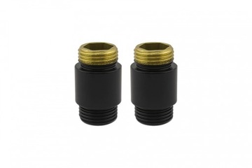 Przedłużka czarny mat dł. 20 mm GZ 1/2 x GZ1/2 2sz