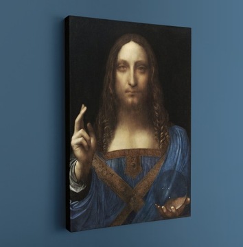 Obraz Zbawiciel świata - Salvator Mundi 50x70cm