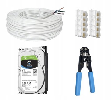 ZESTAW DO MONITORINGU KAMERY ZEWNĘTRZNE IP 5Mpx POE METALOWE CZARNE SMART