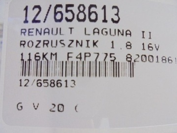 LAGUNA II STARTÉR 8200186148 1,8 16V 0001106023