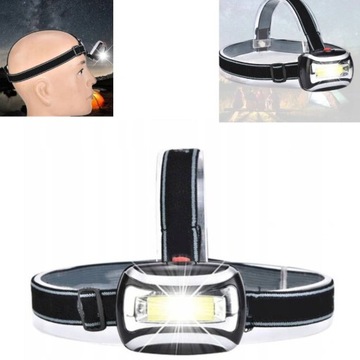 MOCNA LATARKA CZOŁOWA COB REFLEKTOR 3W 800LM