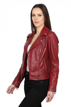 Кожаная косуха DAVID RYAN — Янтарный рубин — XL