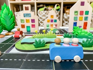 Накладки на магнитные блоки Dear 40 шт. Дорожный набор игрушек «Учись и выращивай»