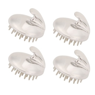 4 шт. Силиконовая щетка для массажа кожи головы.