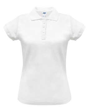 Koszulka POLO Damska JHK Polówka biała XL