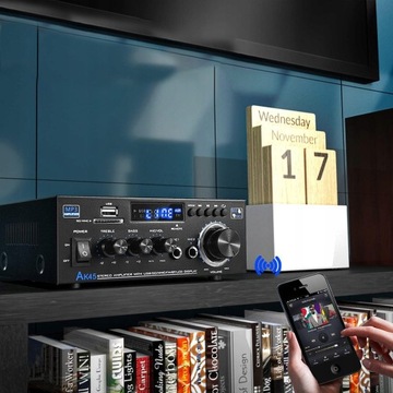 ЦИФРОВОЙ СТЕРЕО-HIFI УСИЛИТЕЛЬ BT/RCA/SD/USB 2-КАНАЛЬНЫЙ BT 5.0-ПЛЕЕР