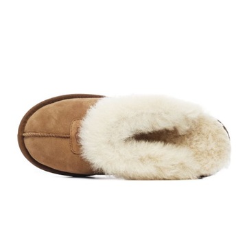 Kapcie UGG Coquette Slipper, skórzane brązowe damskie 5125-CHE 41