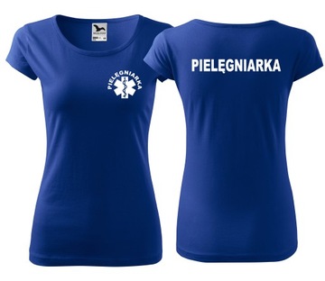 женская футболка NURSE с принтом M