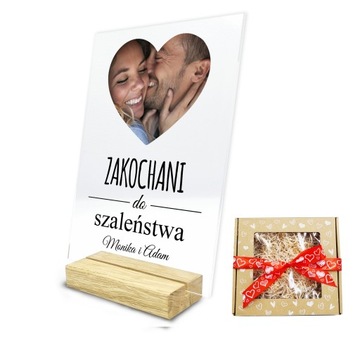 Prezent na walentynki dla Niego i dla Niej ramka ze zdjęciem dedykacją