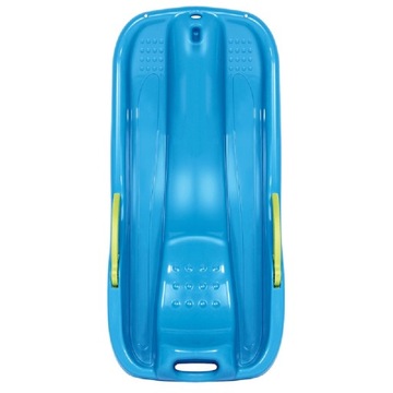 СИНИЕ ПЛАСТИКОВЫЕ СДВИЖНЫЕ САНКИ С ТОРМОЗОМ, РУЧКОЙ и верёвкой для зимы