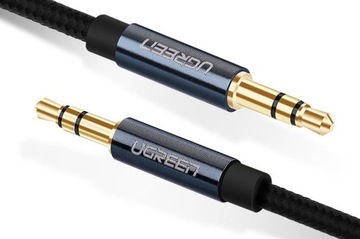 UGREEN АУДИО СТЕРЕО КАБЕЛЬ AUX 2X MINIJACK 3,5 ММ ПЛЕТЕНЫЙ КАБЕЛЬ 1 М