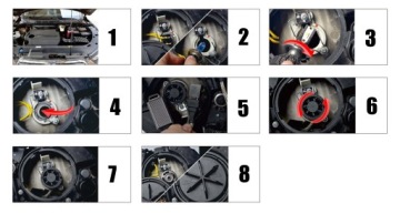 МИНИ-СВЕТОДИОДНЫЕ ЛАМПОЧКИ H1 ZES 20000LM 100W МОЩНОСТЬ 6000K