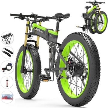 Rower Elektryczny LANKELEISI 1000W 120km 26