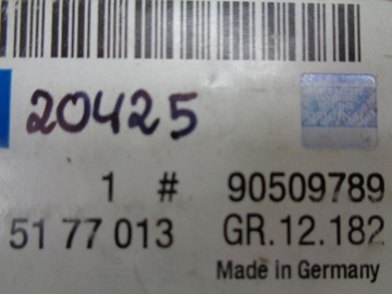 OPEL ASTRA G ZNAK NÁPIS 2,0 DTI