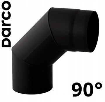 Kolano stałe DARCO 90° | fi 150 mm - czarne