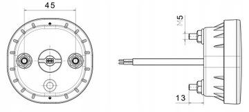 СВЕТОДИОДНАЯ ПРОТИВОТУМАННАЯ ФАРА 12/24В E9 EMC FRISTOM