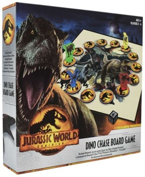 Jurassic Dino Chase Ciekawa GRA DLA DZIECKA Rozwijająca Gra PLANSZOWA Mega
