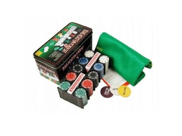 Набор фишек для Техасского покера, 200 шт., матовые карты