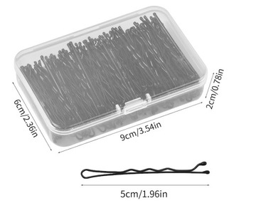 Mocne Wsuwki Do Włosów Fryzjerskie spinki czarne 200g wsuwka do włosów