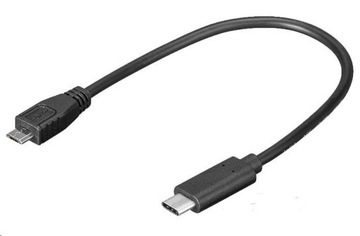 КАБЕЛЬНЫЙ АДАПТЕР MICRO USB-USB C TYPE-C 0,2 м