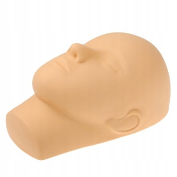 Mannequin head with closed eyes for massage