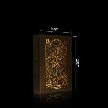 Набор классических карт Таро в золотой фольге