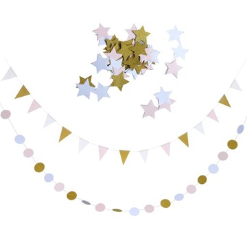 Brokatowy trójkąt okrągły proporczyk