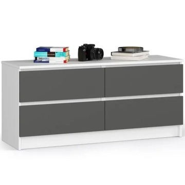 KOMODA KOMODY do SALONU SYPIALNI 120cm 4 SZUFLADY