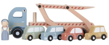 МАЛЕНЬКИЙ ГОЛЛАНДСКИЙ ДЕРЕВЯННЫЙ ГРУЗОВИК + АВТОМОБИЛЬ + ВОДИТЕЛЬ