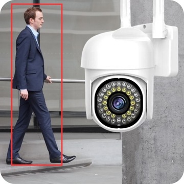 WIFI IP УМНАЯ НАРУЖНАЯ ВРАЩАЮЩАЯСЯ КАМЕРА FULLHD 2 Мп 1080p ЗУМ ОБНАРУЖЕНИЕ SD