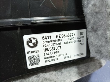 BMW 7 G11 G12 LCI RADIÁTOR VZDUCHU EU 9868742