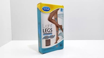 Rajstopy uciskowe SCHOLL Light Legs _ 20 DEN _ beżowy cielisty _ rozmiar XL